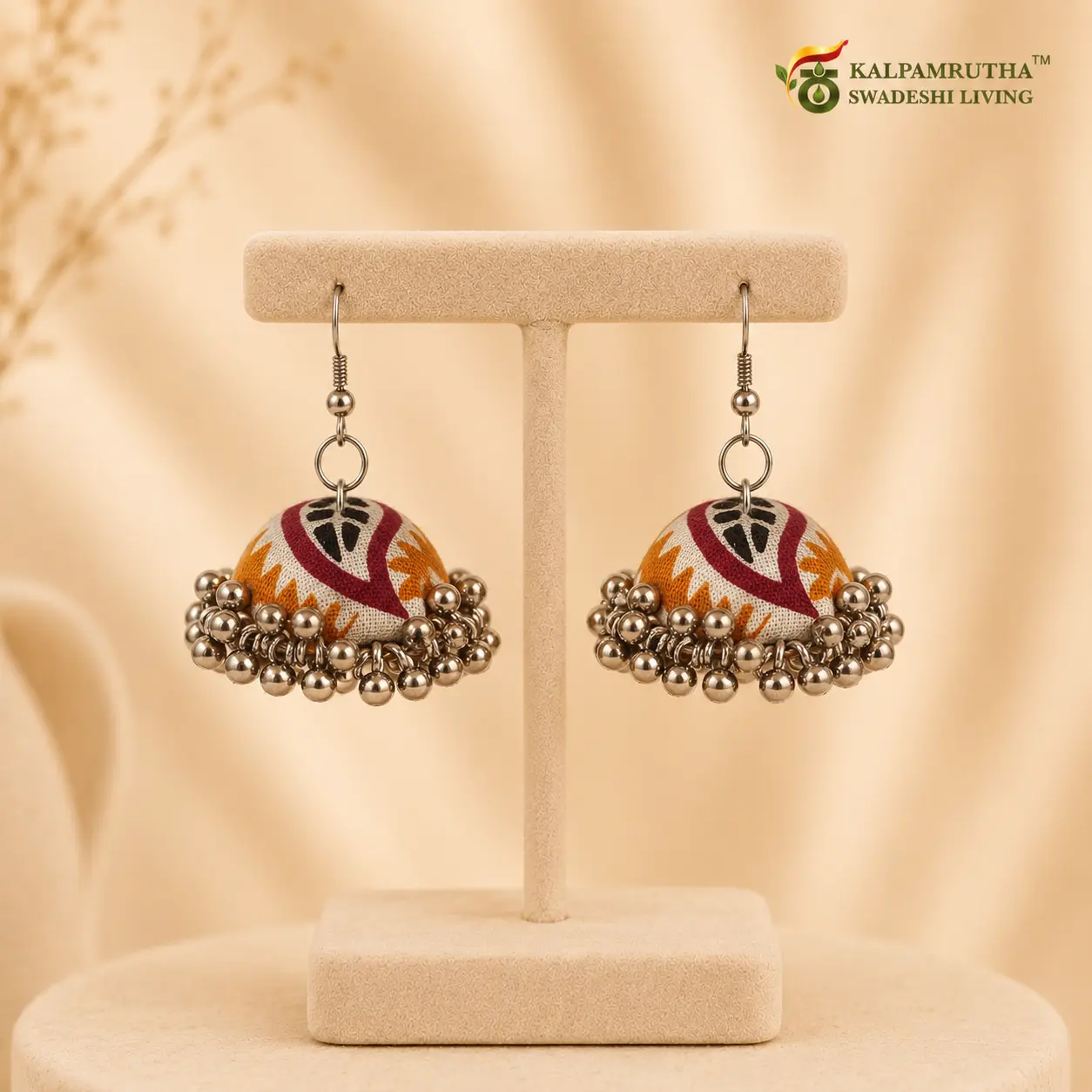 Ajrakh Earrings