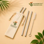 EcoSip Stainless Steel Straw Set