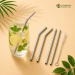 EcoSip Stainless Steel Straw Set - Image 2