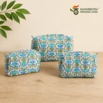 Floral Waterproof Utility Pouch Set – Set of 3 - Image 3